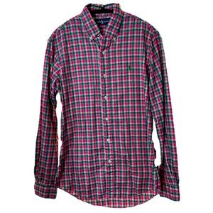Ralph Lauren Plaid Long Sleeve Button Down Size Small